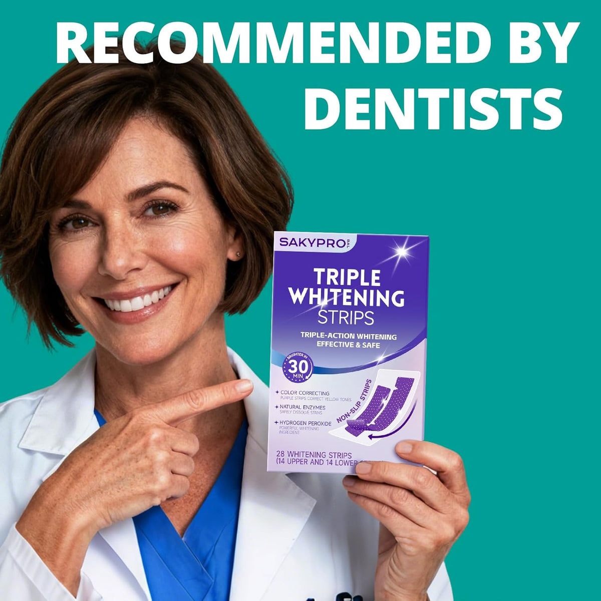 Purple Teeth Whitening Strips good one