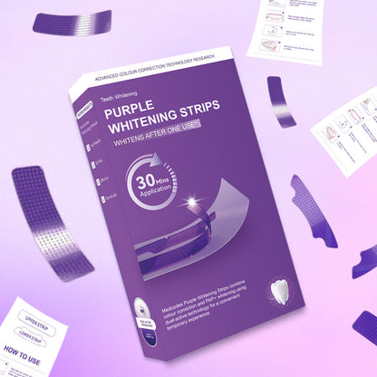 Purple Wet Tooth Whitening Strips