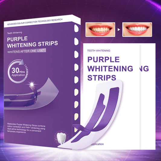 Purple Wet Tooth Whitening Strips