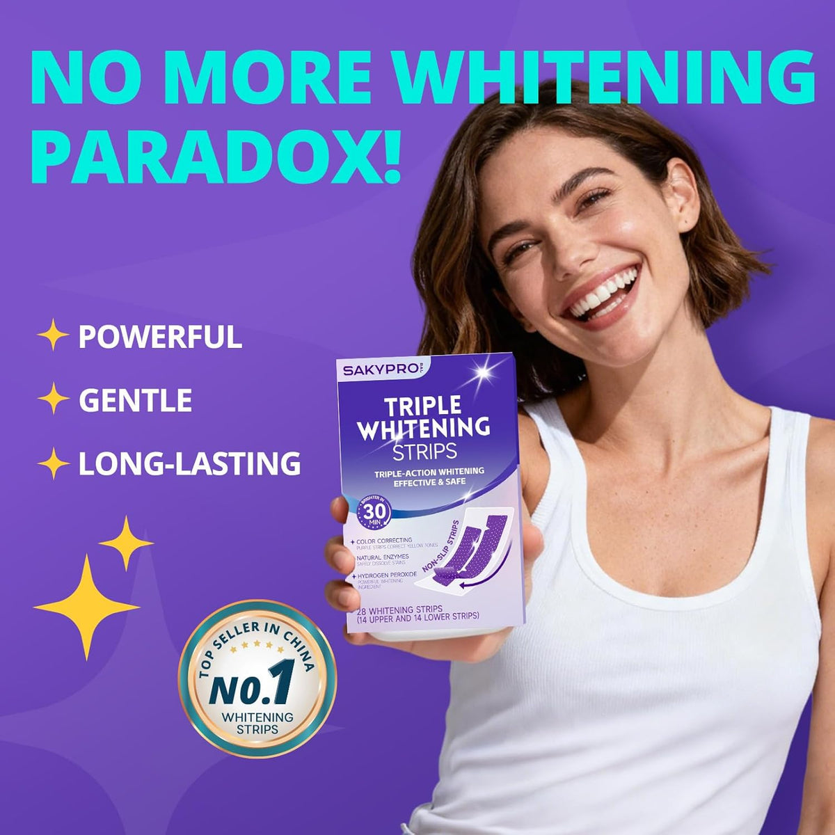 Purple Teeth Whitening Strips good one